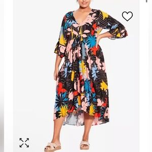 Loralette Valincia Dress Black Colorful Size 22/24